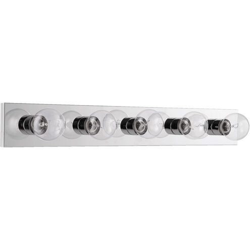 Fort Worth 5 Light 30 inch Chrome Vanity Light Wall Light