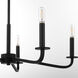 Rutherford 5 Light 24.5 inch Matte Black Chandelier Ceiling Light