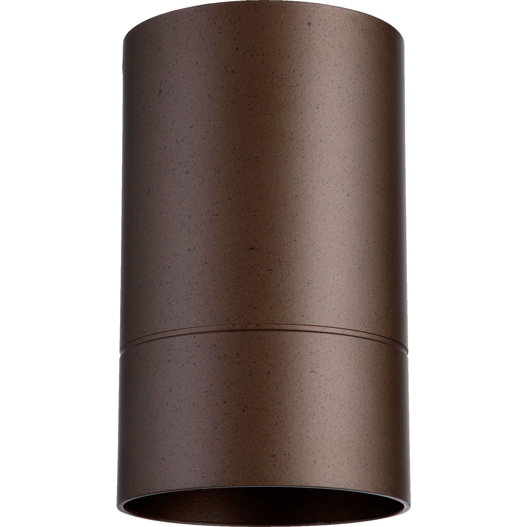 Quorum 320 86 Cylinder 1 Light 4 inch Oiled Bronze Outdoor Ceiling Mount