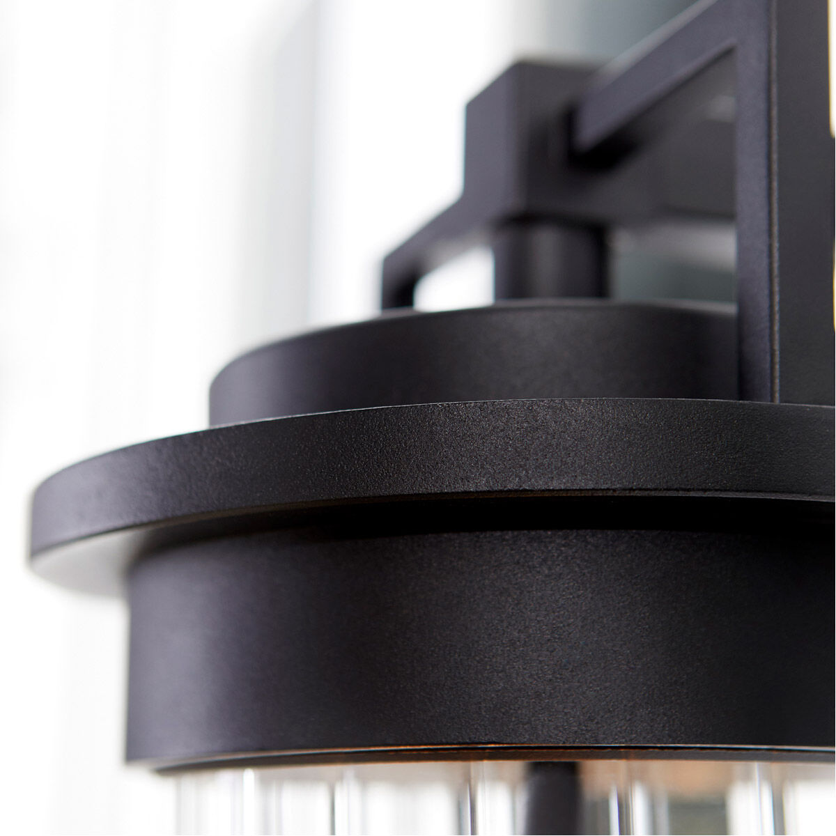 Dimas 3 Light 16 inch Noir Outdoor Wall Lantern