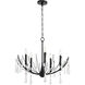 Eloise 5 Light 26 inch Matte Black Chandelier Ceiling Light