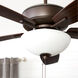 Breeze 52 inch Oiled Bronze with Dark Oak/Walnut Blades Indoor Ceiling Fan