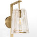 Prestige 1 Light 6.25 inch Aged Brass Wall Mount Wall Light