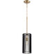 Finura 1 Light 7 inch Aged Brass Mini Pendant Ceiling Light
