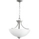 Reyes 3 Light 16 inch Classic Nickel Dual Mount Ceiling Light