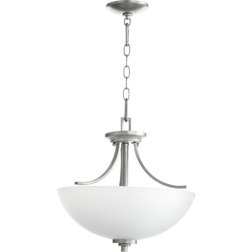 Reyes 3 Light 16 inch Classic Nickel Dual Mount Ceiling Light