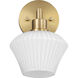 Cassini Wall Mount Wall Light in Aged Brass