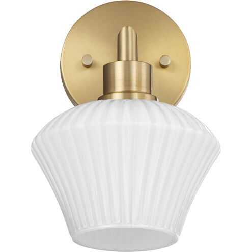 Cassini Wall Mount Wall Light in Aged Brass