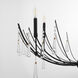 Eloise 6 Light 37.25 inch Matte Black Chandelier Ceiling Light