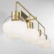 Lacy 4 Light 33 inch Aged Brass Vanity Light Wall Light
