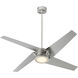 Axis 54 inch Satin Nickel with Silver Blades Ceiling Fan