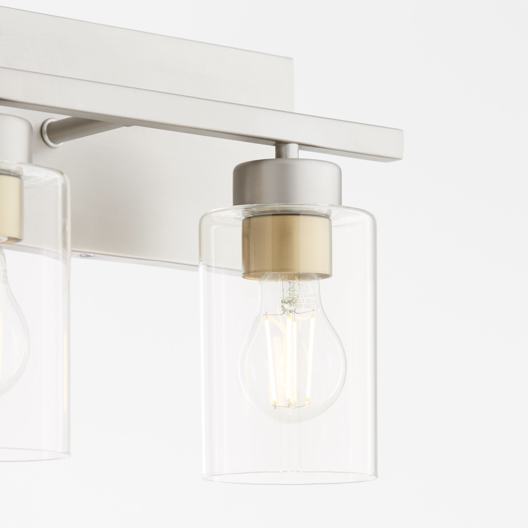 Carter 3 Light 22 inch Satin Nickel Vanity Light Wall Light