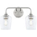 Raymond 2 Light 16 inch Satin Nickel Vanity Light Wall Light