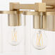 Bolton 2 Light 13.5 inch Aged Brass Vanity Light Wall Light