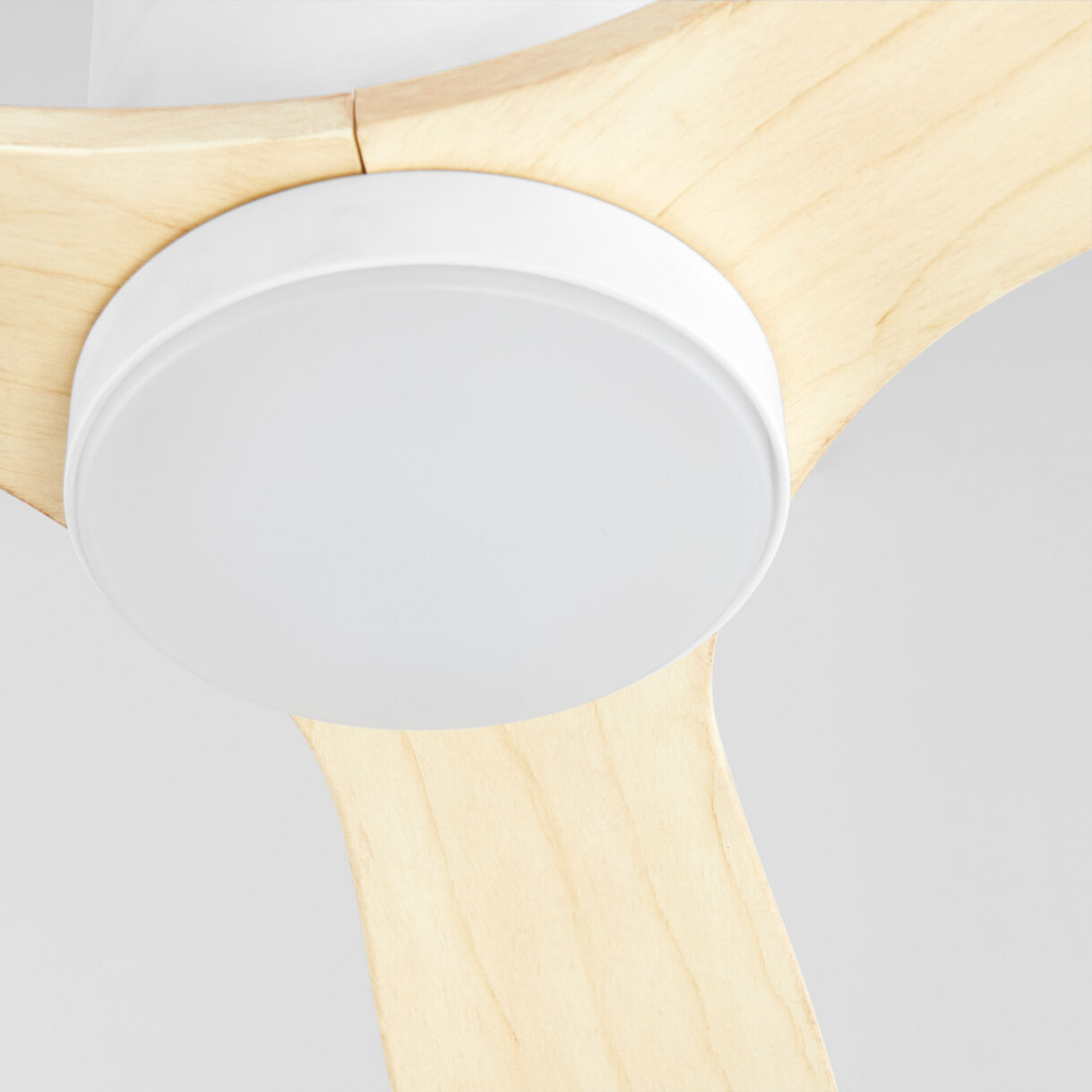 Dayton 52 inch Studio White with Natural Blades Patio Fan