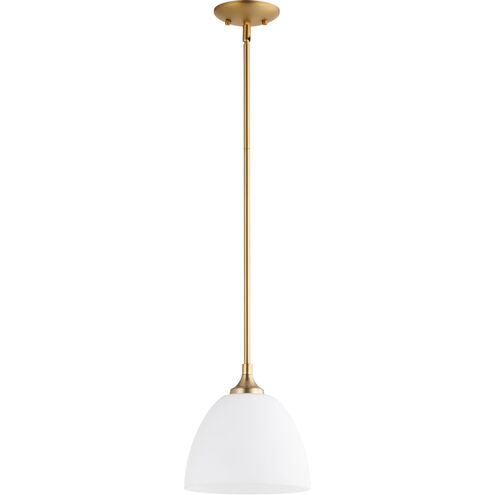 Enclave 1 Light 9 inch Aged Brass Mini Pendant Ceiling Light