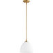 Enclave 1 Light 9 inch Aged Brass Mini Pendant Ceiling Light