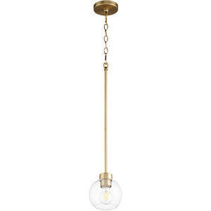 Voln 1 Light 6 inch Aged Brass Pendant Ceiling Light