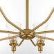 Lawton 8 Light 35 inch Brushed Brass Chandelier Ceiling Light