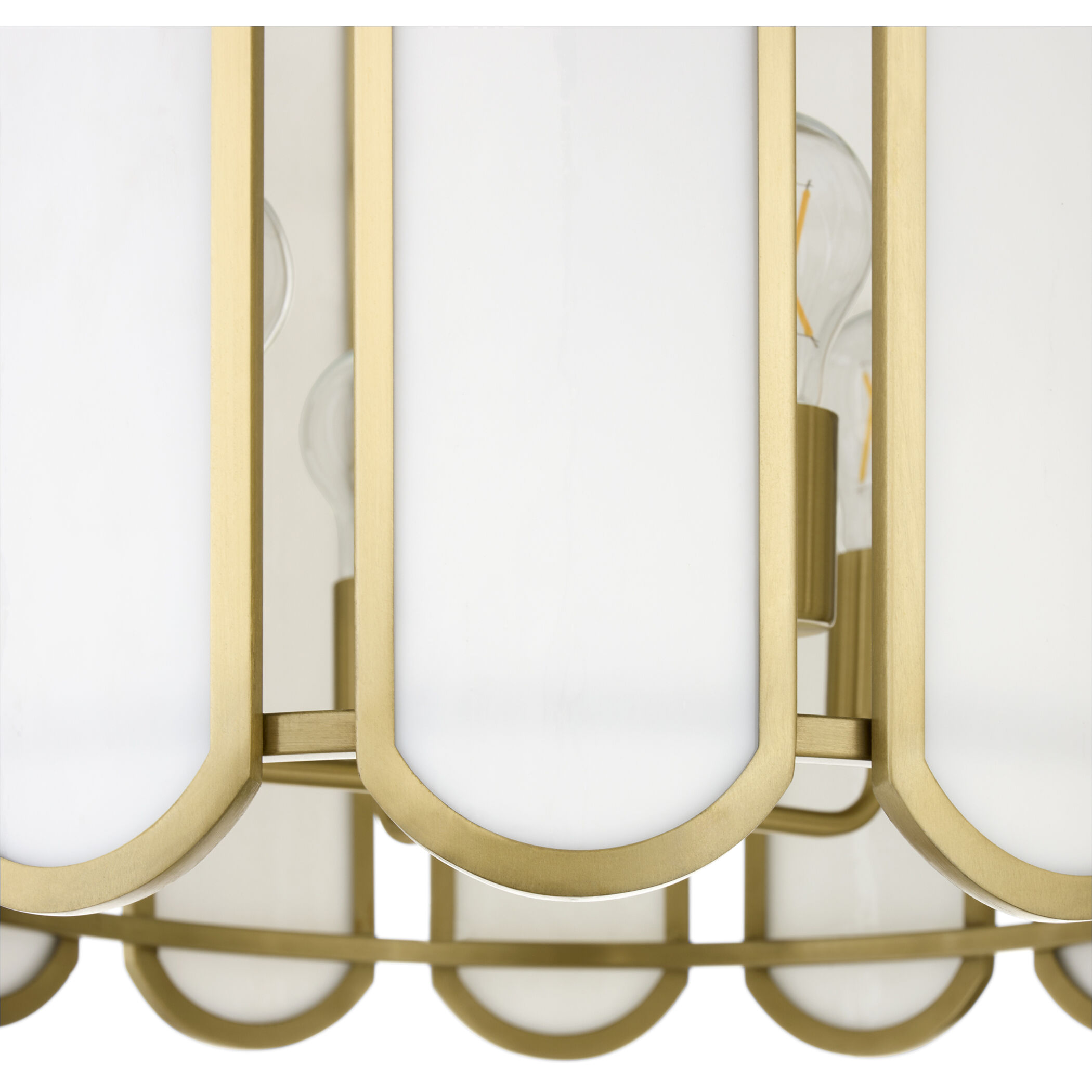 Belleview 4 Light 19.5 inch Aged Brass Pendant Ceiling Light