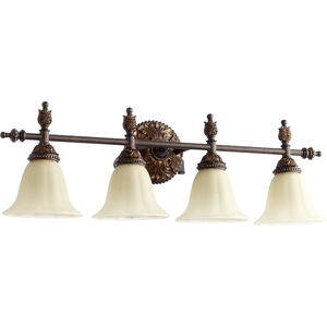 Rio Salado 4 Light 32 inch Toasted Sienna With Mystic Silver Vanity Light Wall Light