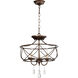 Cilia 3 Light 16 inch Oiled Bronze Dual Mount Ceiling Light