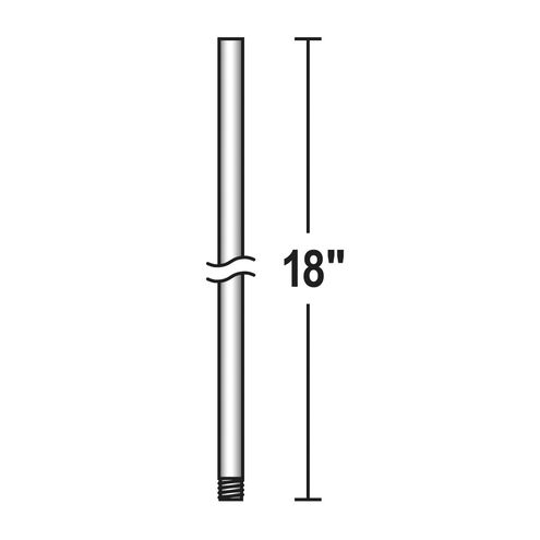 Fan Accessory Oiled Bronze Universal Fan Downrod in 18 in.