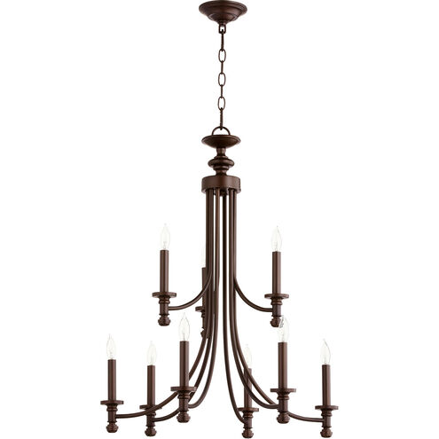 Rossington 9 Light 26.5 inch Oiled Bronze Chandelier Ceiling Light
