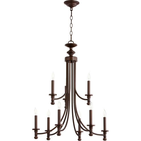 Rossington 9 Light 27 inch Oiled Bronze Chandelier Ceiling Light