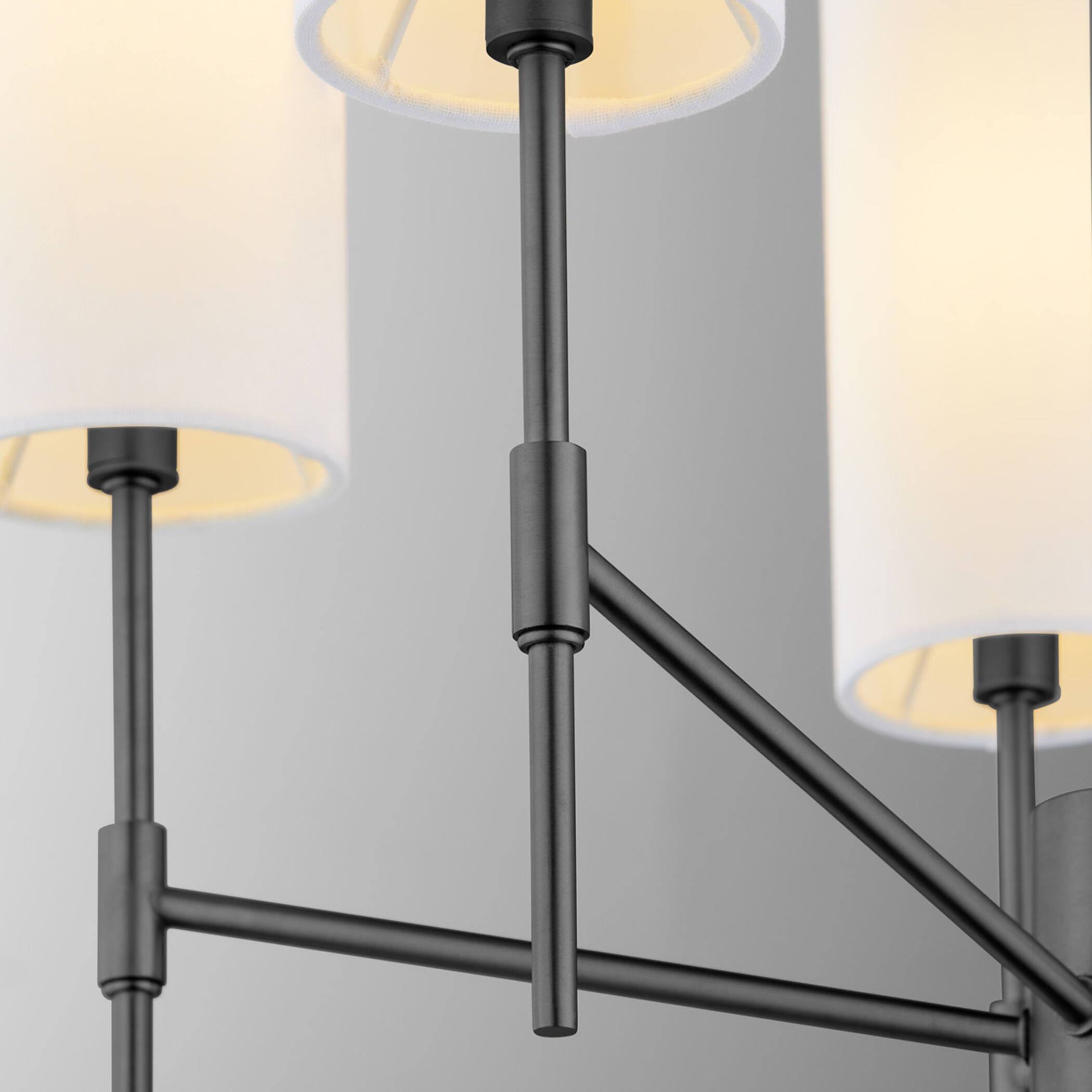 Hamilton 5 Light 24 inch Matte Black Chandelier Ceiling Light