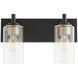 Fallstaff 2 Light 14.5 inch Matte Black Vanity Light Wall Light