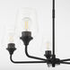 Raymond 5 Light 27 inch Matte Black Chandelier Ceiling Light in Clear