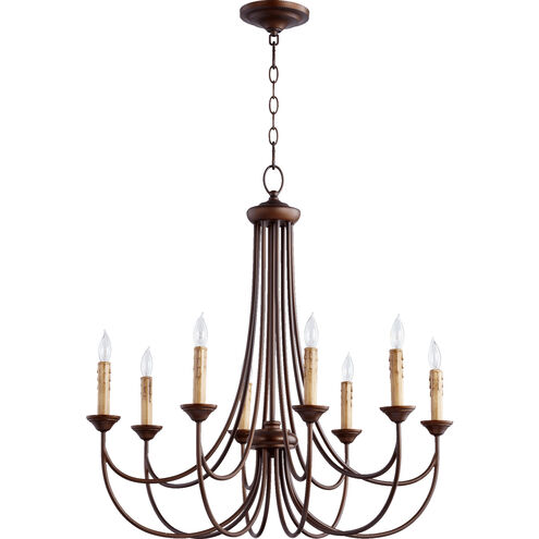 Brooks 8 Light 29 inch Oiled Bronze Chandelier Ceiling Light