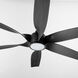 Kimbo 60 inch Matte Black with Colonial Black Blades Patio Fan