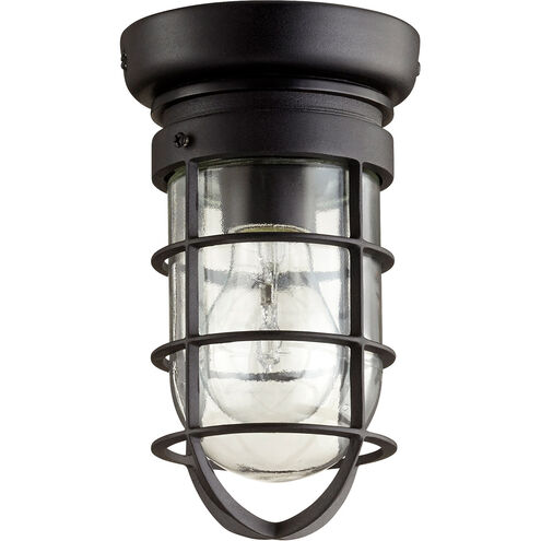 Bowery 1 Light 5 inch Noir Flush Mount Ceiling Light