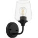 Raymond Wall Mount Wall Light in Matte Black