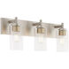 Fallstaff 3 Light 22.5 inch Satin Nickel Vanity Light Wall Light