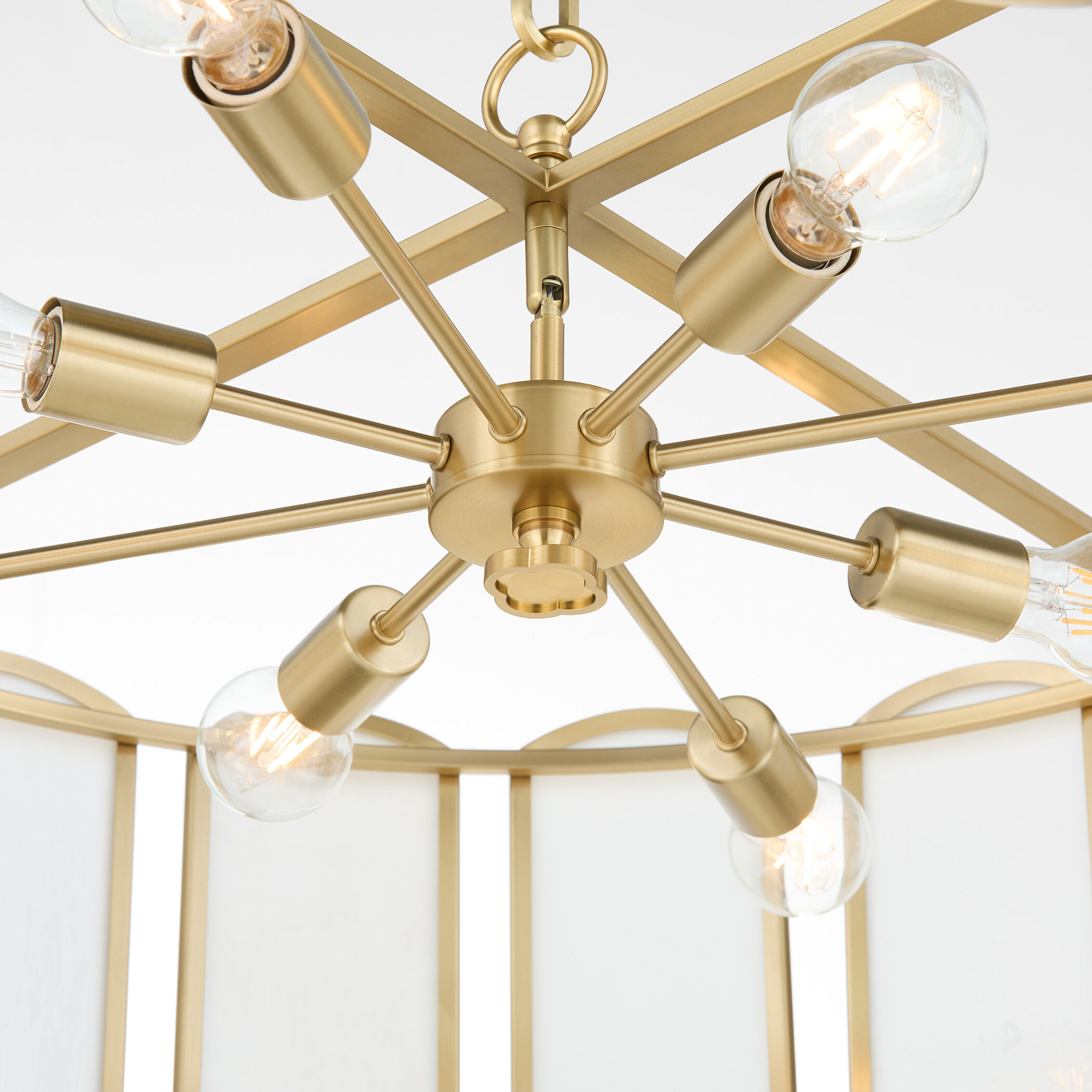 Belleview 8 Light 38 inch Aged Brass Pendant Ceiling Light