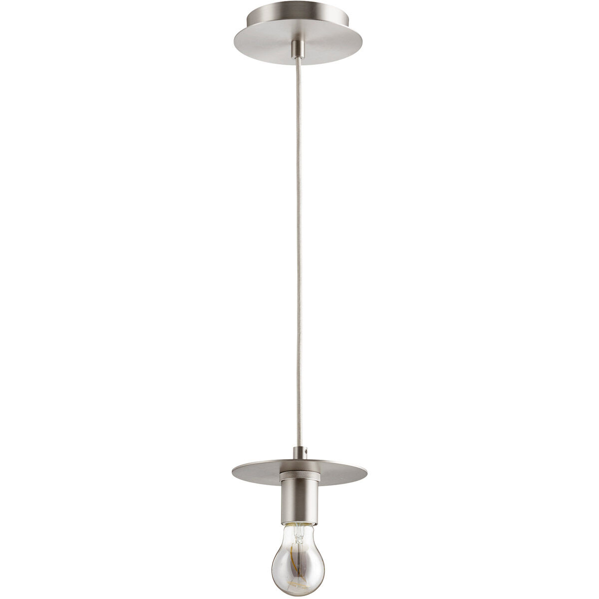 Fort Worth 1 Light 5.88 inch Satin Nickel Mini Pendant Ceiling Light