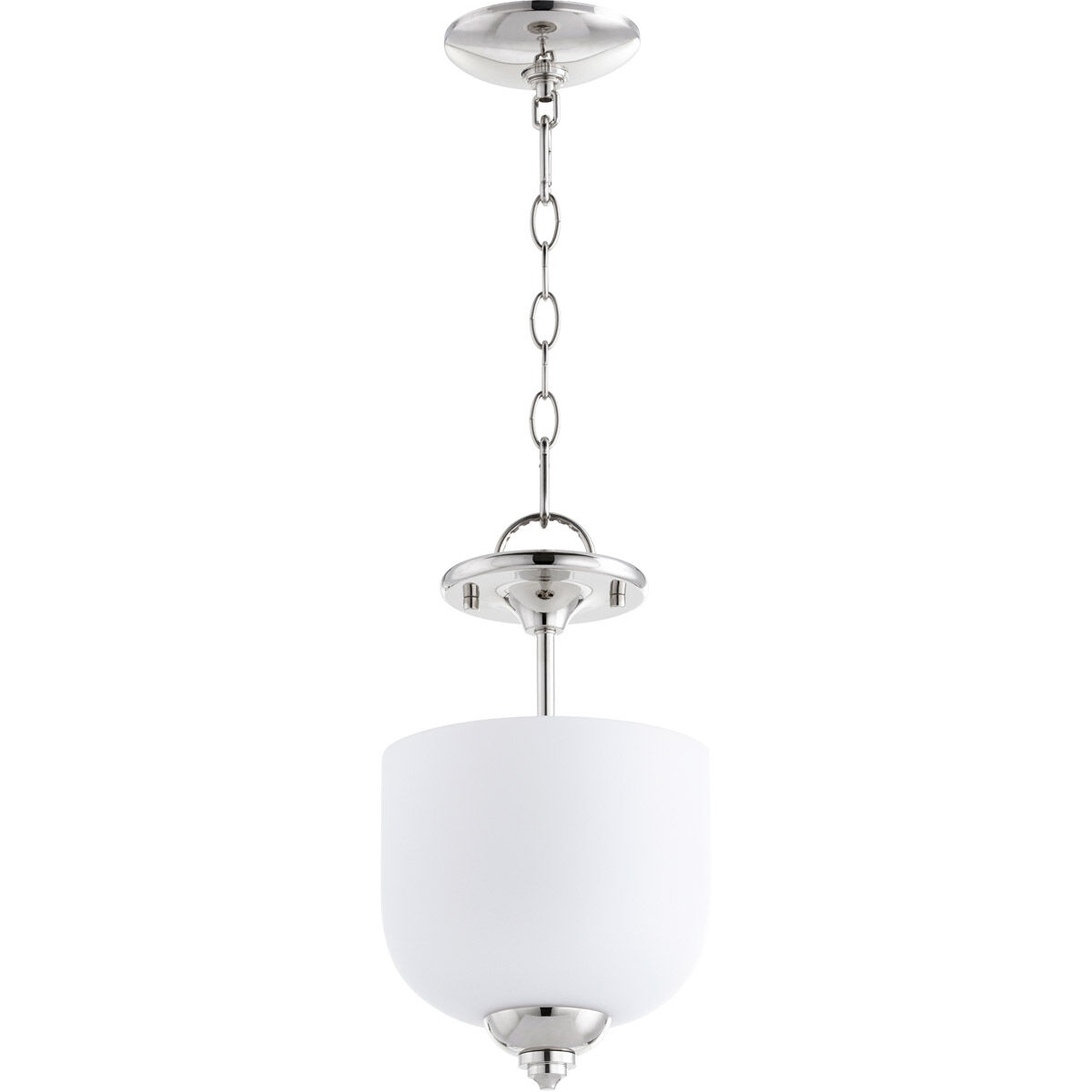 Richmond 3 Light 8 inch Polished Nickel Dual Mount Ceiling Light