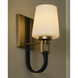 Hidalgo 1 Light 5 inch Aged Brass Wall Mount Wall Light