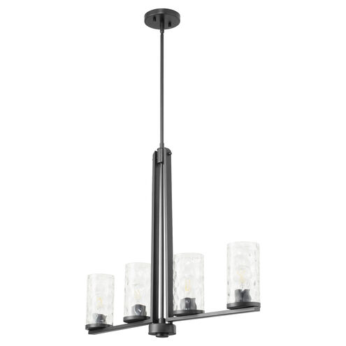 Steinway 4 Light 31 inch Matte Black Linear Pendant Ceiling Light