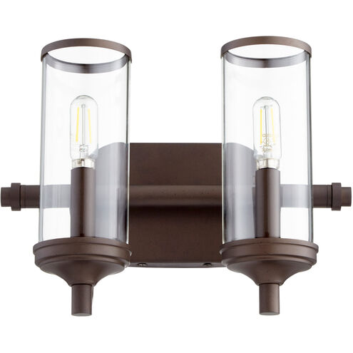 Collins 2 Light 12.75 inch Oiled Bronze Vanity Light Wall Light