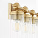 Lee Boulevard 4 Light 29.5 inch Aged Brass Vanity Light Wall Light