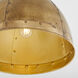 Artisan 1 Light 14.5 inch Artisan Brass Pendant Ceiling Light