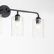 Charlotte 4 Light 32.5 inch Matte Black Vanity Light Wall Light