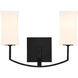 Ayala Wall Mount Wall Light in Matte Black