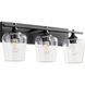 Veno 3 Light 23 inch Matte Black Vanity Light Wall Light