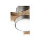Lurus 64 inch Satin Nickel with Weathered Gray Blades Ceiling Fan