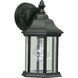 Fort Worth 1 Light 11 inch Black Outdoor Wall Lantern